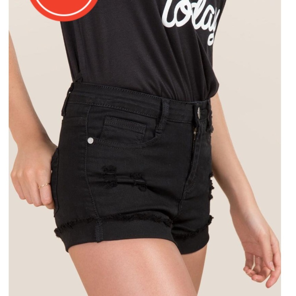 🖤 Little Black Jean Shorts